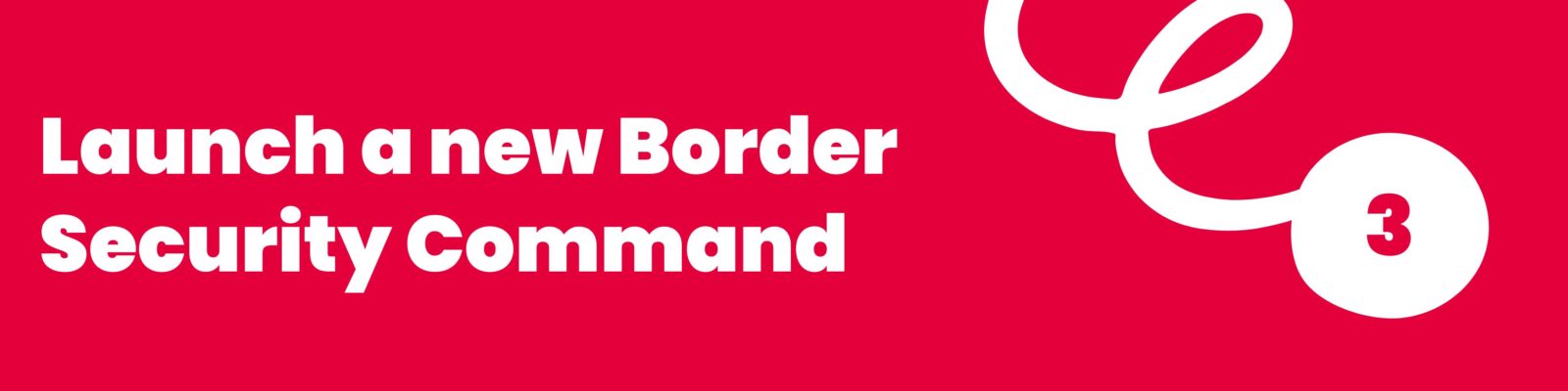 Launch a new Border Security Command